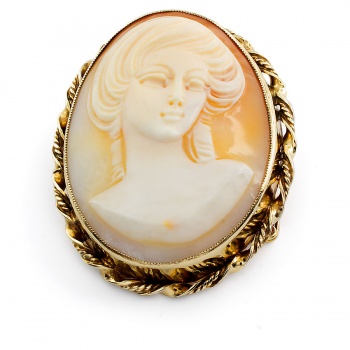 9ct gold Cameo Brooch